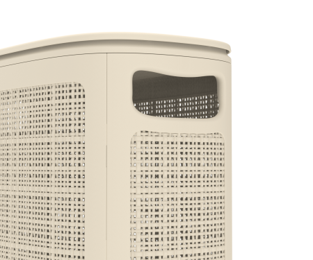 Корзина для белья Альт-Пласт Лён 45л 43×20×60см слоновая кость АП 1066