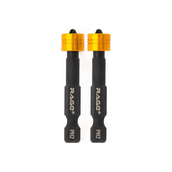 Биты магнитные с ограничителем S2 PH2x50мм 2 шт. RAGE by VIRA