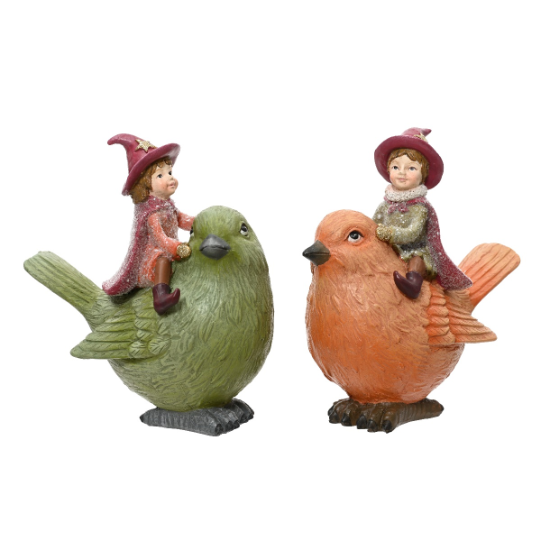 Фигурка новогодняя Kaemingk Птицы 2 вида в ассортименте 12 см 531306
