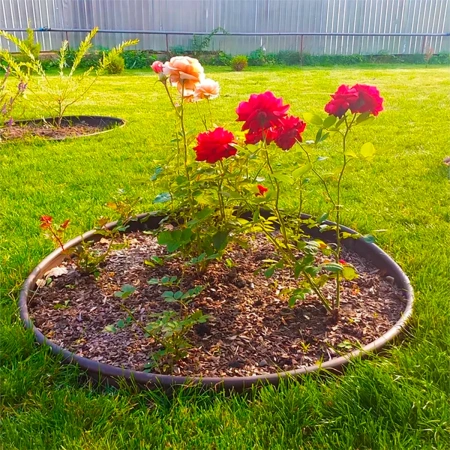 Бордюр пластиковый Кантри L10000 мм, Н110, Коричневый