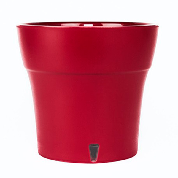 Горшок пластиковый с вкладкой, ДАЛИ СОФТ 1,2 л, цвет Винный