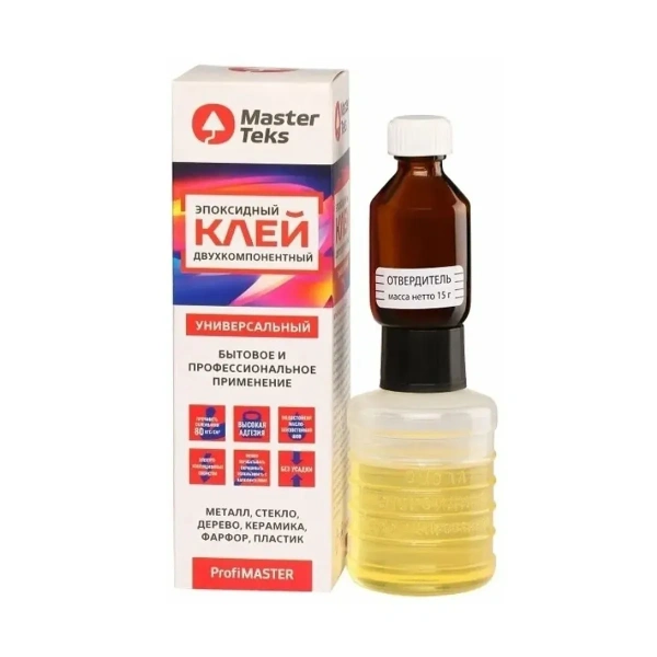 MasterTeks PM клей эпоксидный двухкомпонентный универсальный 0,14 MasterTeks PM клей эпоксидный двухкомпонентный универсальный 0,14