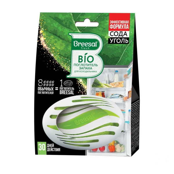 Био-поглотитель запаха Breesal 80г для холодильника