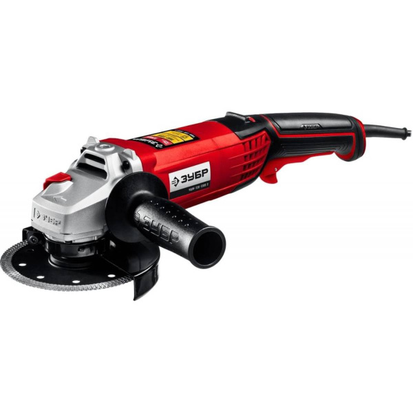 Машина углошлифовальная ЗУБР 1200 Вт, d125 мм, регулировка оборотов (УШМ-125-1205 Э)