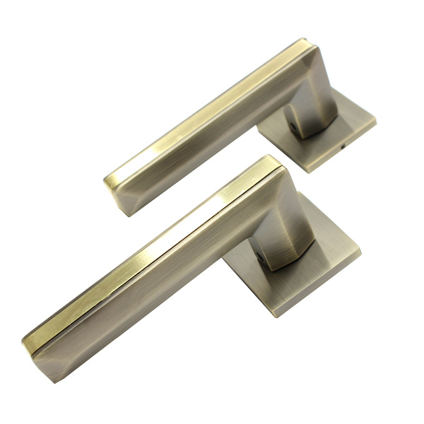 ZQ-328 MAB/GP ручка дверная мат.бронза/глянц.золото