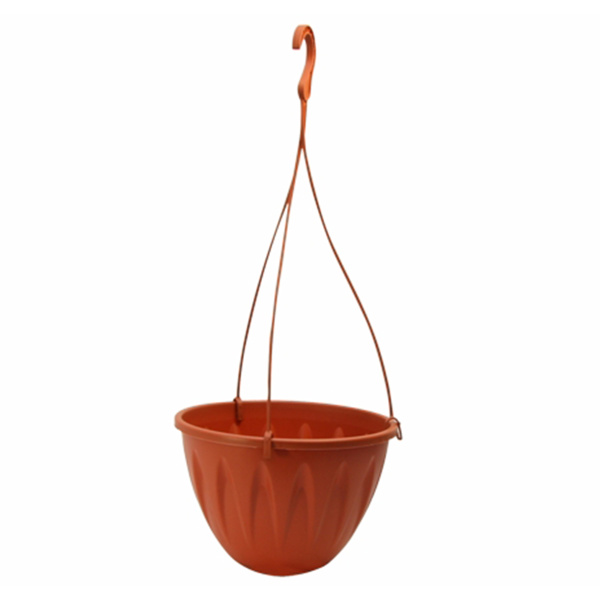 Кашпо IDEA АЛИЦИЯ подвесное D250мм с поддоном терракотовый