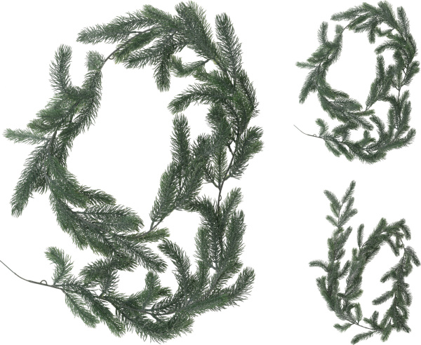 Гирлянда декоративная хвойная 180 см 2 вида в ассортименте 317910290 К