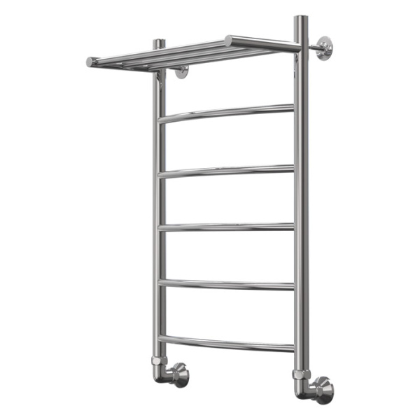 Полотенцесушитель Арго Классик 2 с полкой 50-80 1", 6 перекладин (К-нижнее, Дуга) арт.01934 Полотенцесушитель Арго Классик 2 с полкой 50-80 1", 6 перекладин (К-нижнее, Дуга) арт.01934