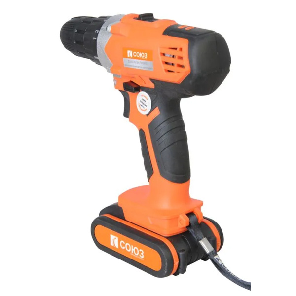 Дрель-шуруповерт аккумуляторная СОЮЗ, ДШС-18-2К-ПРОМО 18В, 40Нм, 2 АКБx1.5Ач, кейс