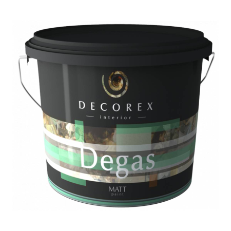 Краска водоэмульсионная интерьерная, Decorex Degas NEW, 5 кг