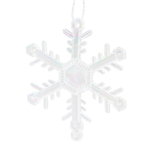 Набор елочных украшений подвесных MAGIC TIME Снежинки 16 шт 4,4x0,2x5,4 см 91185