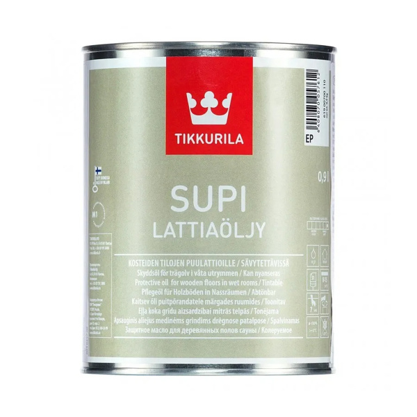 Масло защитное TIKKURILA SUPI LATTIAÖLJY для пола 0,9л