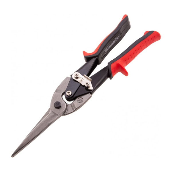 Ножницы по металлу, удлиненные, 285 мм, пряморежущие, обрезиненные рукоятки// Matrix