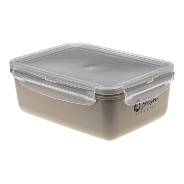 Ёмкость для продуктов ФРЕШ герметичная 1,4л капучино М 1424