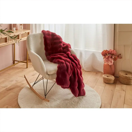 Плед Atmosphera Zephy 120х160 см гранатовый 223302