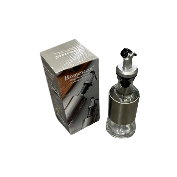 Бутылка DH Silver для масла и уксуса 250 мл 19,5х6,5 см стекло DH2556