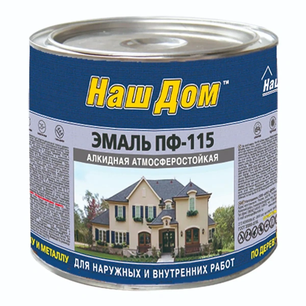 Эмаль ПФ-115 Наш Дом Голубая  5,5 кг. Эмаль ПФ-115 Наш Дом Голубая  5,5 кг.