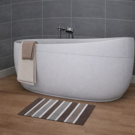 Коврик для ванной комнаты 45х75 см Bathlux Light coffee gradient 11110