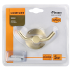 Крючок двойной FIXSEN "COMFORT GOLD" золото-сатин FX-87005A