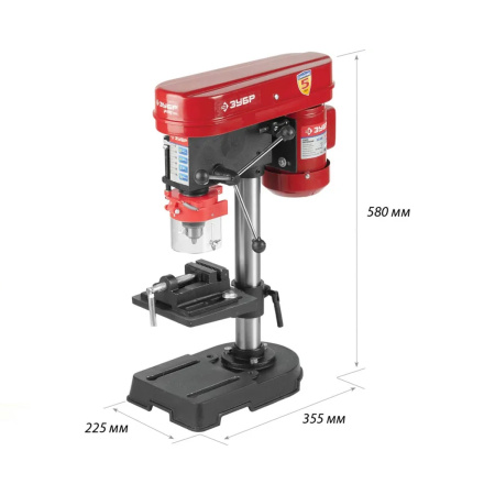 Станок ЗУБР сверлильный   350ВТ, 580-2650 об/мин, 5 скоростей