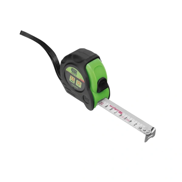 Рулетка Графит,обрезиненный корпус,амортизатор,7,5 м х 25 мм Сибртех