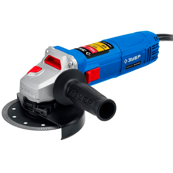 Машина углошлифовальная ЗУБР Профессионал 1100 Вт, d125 мм, регулировка оборотов, (УШМ-П125-1100 Э)
