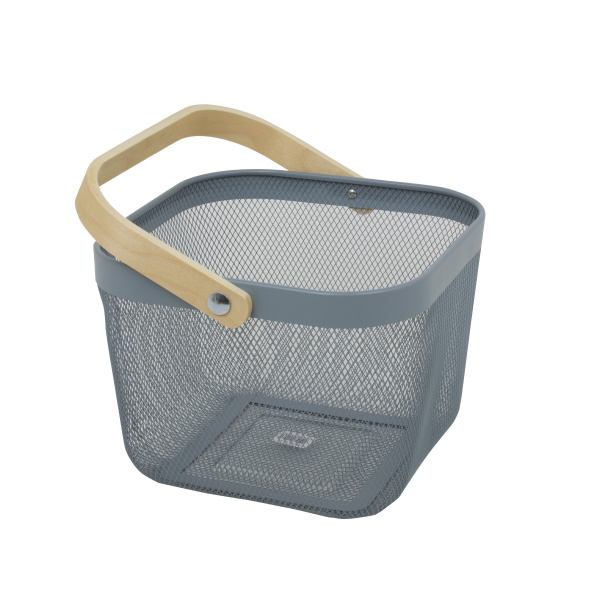 Корзинка сетка 24,5х24,5х18 см голубая NS-003 CN