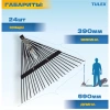 Грабли веерные TULEX 0013244 садовые, 24 зубца, фиберглассовый черенок, 1500мм