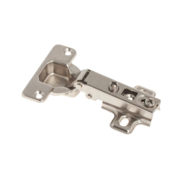 Петля меб. SLIDE-ON накл.110* с отв.пл (белый цинк 2 шт)