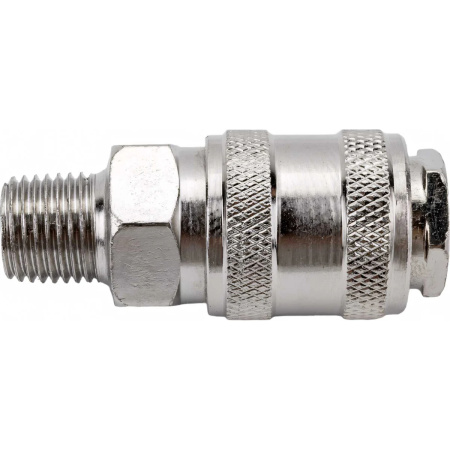 Соединение быстросъем. МАМА х нар. резьба 1/4" (сталь) ECO
