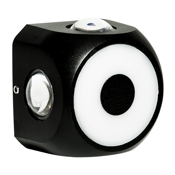 Светильник настенный  LED DF2277/4+1 6Вт.3000К черный 75*75мм