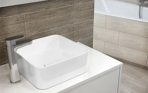 Раковина на столешницу CREA 35 SQUARE 0 отв.