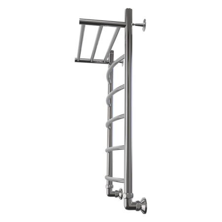 Полотенцесушитель Арго Классик 2 с полкой 50-80 1", 6 перекладин (К-нижнее, Дуга) арт.01934