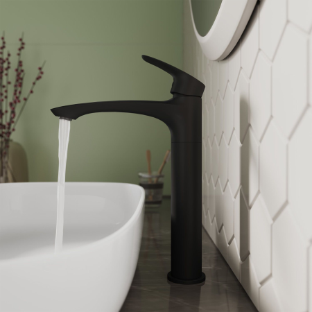 Смеситель д/р Milardo Rora RORBL01M01 черный матовый