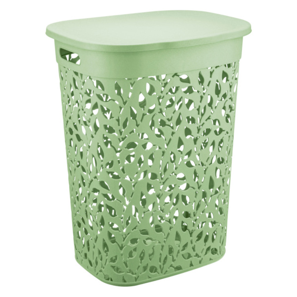 Корзина для белья IDEA ФЛОРА 55л Мята М 2621