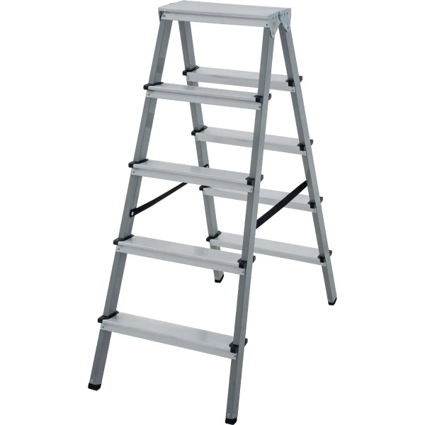 Стремянка ст./ал. двухсторонняя Новая Высота NV 1140, 2х5 ступ. 80 мм