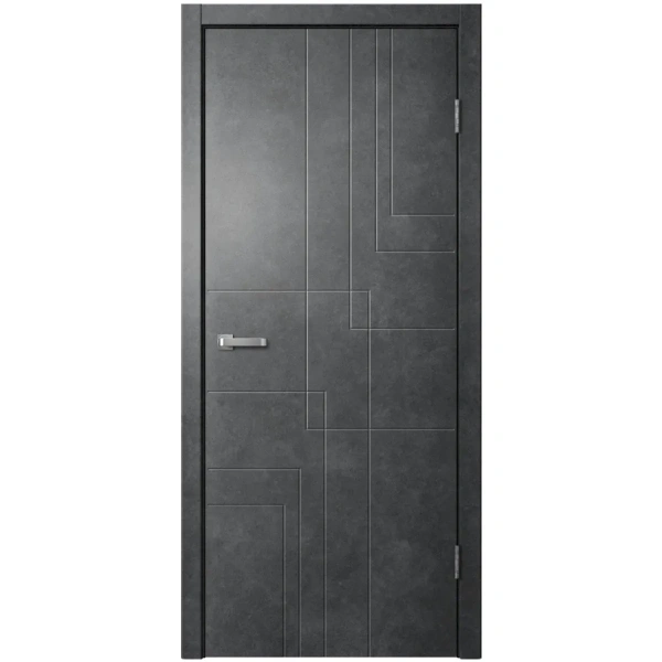 LINE03 Полотно дверное ПВХ бетон темный 600 мм LINE03 Полотно дверное ПВХ бетон темный 600 мм