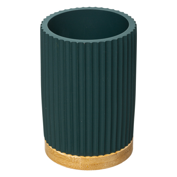 Стакан для зубных щеток 5Five бирюзовый бамбук174541D