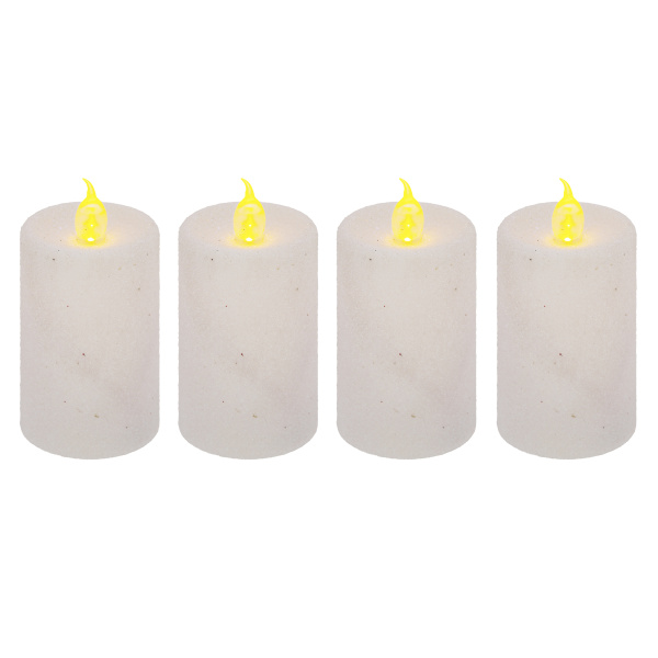 Набор декоративных свечей Atmosphera 4 шт белый 162680B
