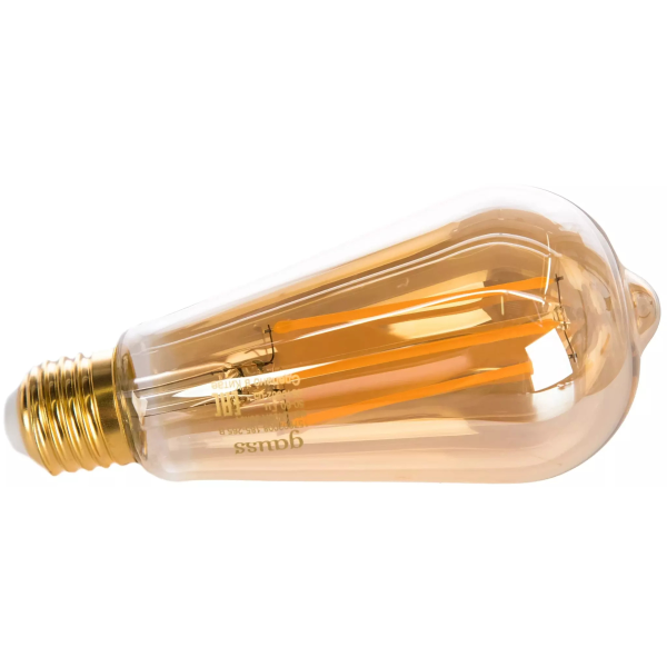 Лампа Gauss LED Filament ST64 Flexible 8W E27 740lm 2400K Golden 157802008