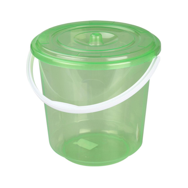 Ведро Хозяюшка 10 л для сбора урожая с крышкой М1213