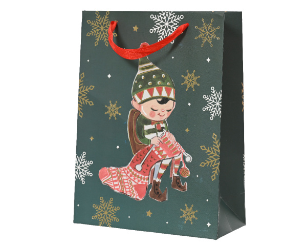 Пакет подарочный Эльф 8х18х24 см 729191 Kmg