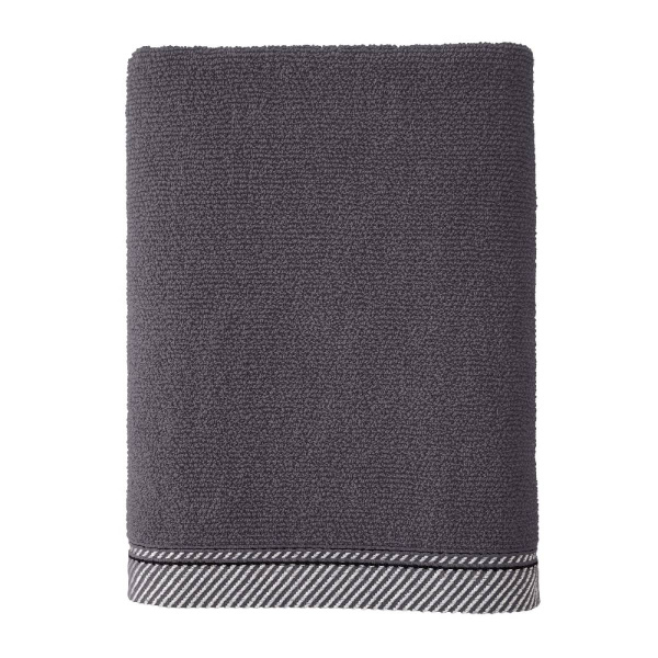 Полотенце Verossa Fjord 50х90 см антрацит /бордюр 788447