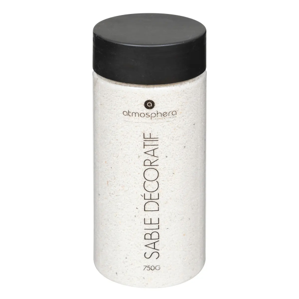 Песок декоративный Atmosphera 750 гр. цвет слоновая кость банка 155451A