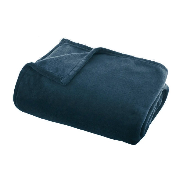 Плед Atmosphera 130х180 см фланель Эгейский синий 156047F