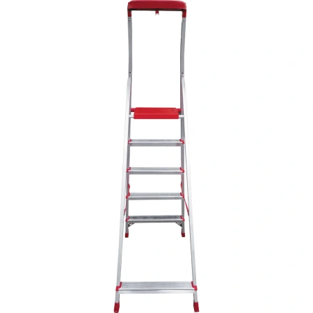 Стремянка ал. Новая Высота NV 3115, 1х6 ступ. 80 мм, органайзер