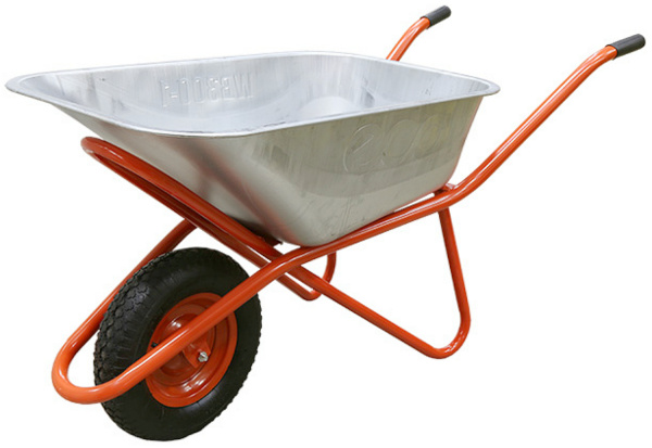 Тачка строительная ECO WB301-1 (130л, 300кг, 1 пневмоколесо 4.00-8)