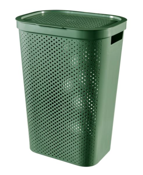 Корзина для белья CURVER INFINITY 60л сланцово-зеленая