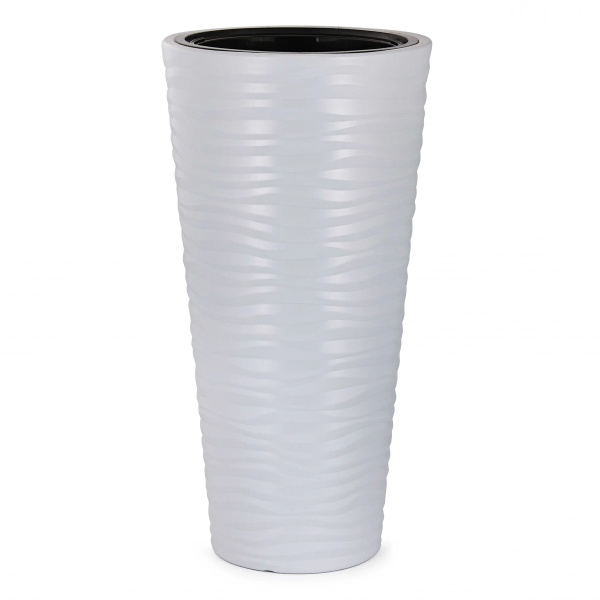 Кашпо напольное Оазис D348мм 10,0/43,0л h 68,5см со вставкой серый М8079