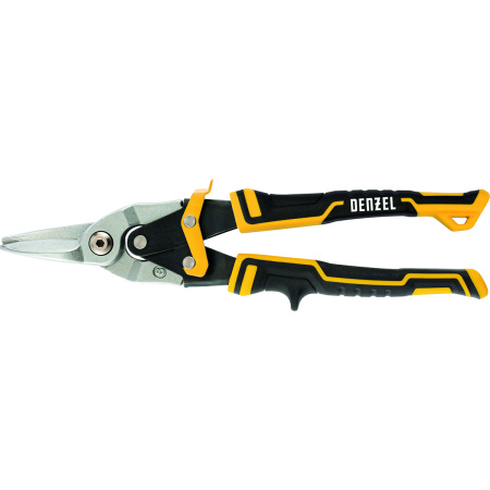 Ножницы по металлу,270мм, прямой рез,сталь-CrMo, трехкомп.рук-ки // Denzel